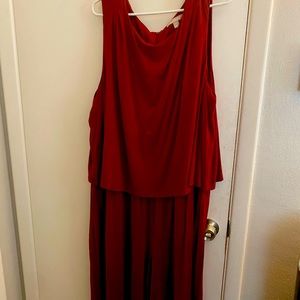 One piece pants suit.